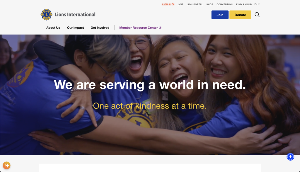 Lions Clubs International – Case Study (2020), title picture